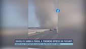 Diavolo di sabbia a Foggia, il fenomeno ripreso dai passanti