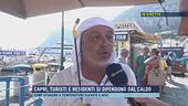 Capri, turisti e residenti si difendono dal caldo