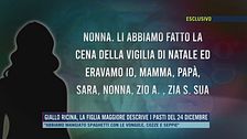 Giallo ricina, la figlia maggiore descrive i pasti del 24 dicembre