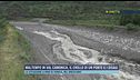 Maltempo in Val Camonica, il crollo di un ponte e i disagi