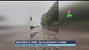 Grandine e disagi a Dongo, nel Comasco