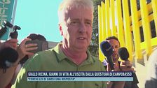 Giallo ricina, Gianni Di Vita all'uscita dalla Questura di Campobasso