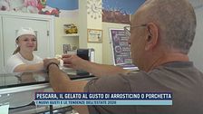 Pescara, il gelato al gusto di arrosticino o porchetta