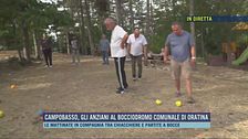 Campobasso, gli anziani al bocciodromo comunale di Oratina