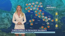 Meteo, tempo stabile e in prevalenza soleggiato