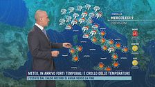 Meteo, in arrivo forti temporali e crollo delle temperature