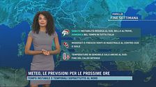 Meteo. le previsioni per le prossime ore