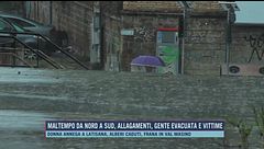 Maltempo da nord a sud, allagamenti, gente evacuata e vittime
