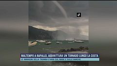 Maltempo a Rapallo, addirittura un tornado lungo la costa