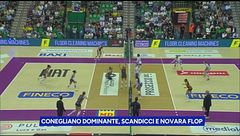 Conegliano dominante, Scandicci e Novara flop