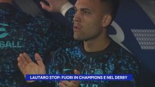 Lautaro stop: fuori in Champions e nel derby