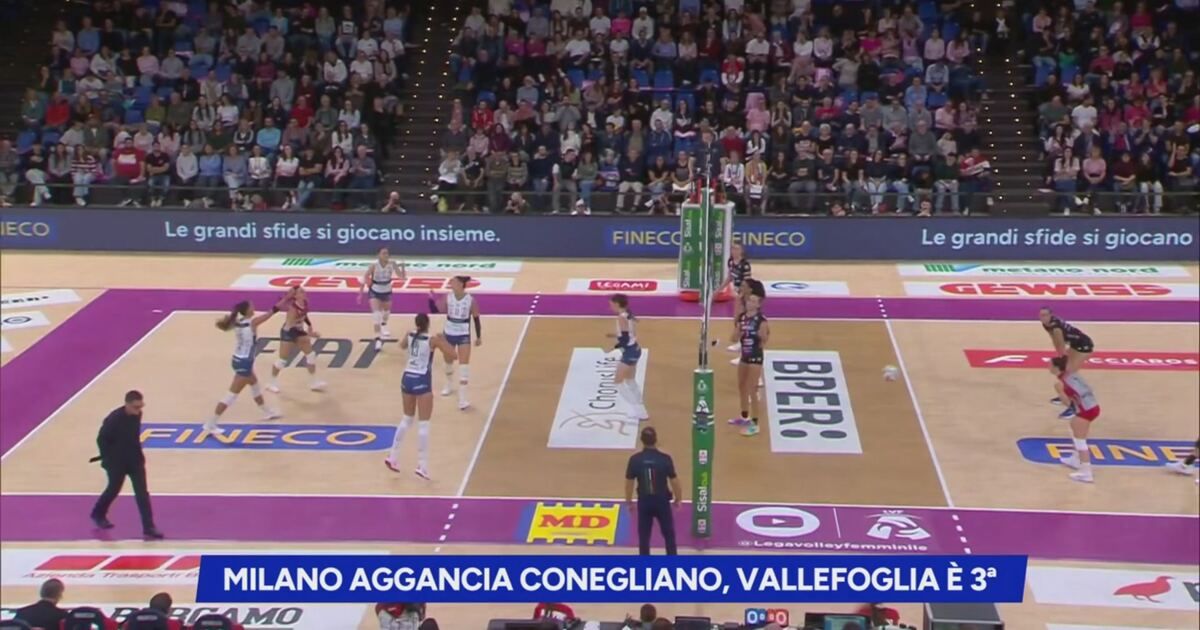 SportMediaset: Milano aggancia Conegliano Video | Mediaset Infinity