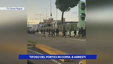 Tifoso del Portici in coma: 8 arresti