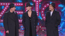 Il noir di Ale & Franz e Michelle Hunziker