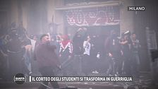 Il corteo degli studenti si trasforma in guerriglia