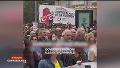 Le proteste in Francia e in Spagna