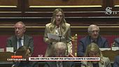 Meloni critica Trump poi attacca Conte e Vannacci