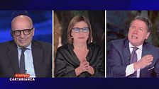 Il faccia a faccia tra Giuseppe Conte e Alessandro Sallusti