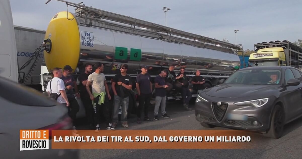 Dritto e rovescio: La rivolta dei tir al sud, dal governo un miliardo ...