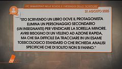 Il giallo della ricina: i pc sequestrati nelle scuole e i messaggi dello "scrittore"