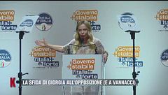 La sfida di Giorgia Meloni all'opposizione