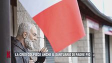 La crisi colpisce anche il santuario di Padre Pio