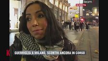 Guerriglia a Milano: l'intervento della manifestante pacifista