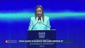 Giorgia Meloni ad "Assolombarda"