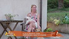 Flavia Vento e i suoi inseparabili amici a 4 zampe