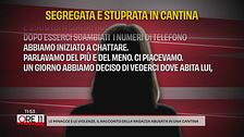 Segregata e stuprata in cantina