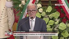 I funerali di Emma Bonino, le parole di Romano Prodi
