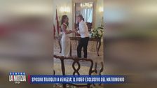 Sposini travolti a Venezia: il video esclusivo del matrimonio