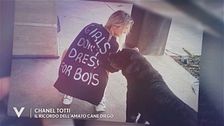 Chanel Totti e il ricordo dell'amato cane Diego