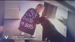 Chanel Totti e il ricordo dell'amato cane Diego