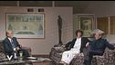 Simone Annicchiarico e il padre Walter Chiari a "Domenica al cinema" nel 1990