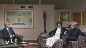 Simone Annicchiarico e il padre Walter Chiari a "Domenica al cinema" nel 1990