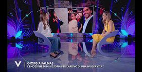 Giorgia Palmas e l'emozione di Mia e Sofia per l'arrivo di una nuova vita
