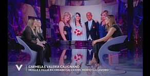 Carmela e Valeria Calignano e il dolore per la morte di Salvatore, morto sul lavoro