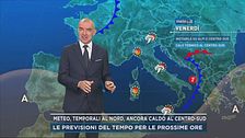 Meteo, temporali al nord, ancora caldo al centro-sud
