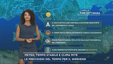 Meteo, tempo stabile e clima mite