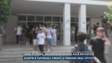 Caos a Torino, occupate 20 scuole, aule devastate