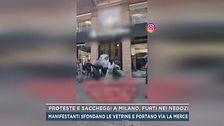 Proteste e saccheggi a Milano, furti nei negozi