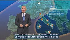 Meteo, cielo soleggiato e clima mite nelle ore centrali