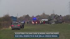 Elicottero italiano cade in Bosnia, quattro morti