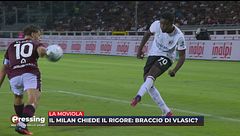 La moviola di Torino-Milan: mani di Vlasic, manca un rigore ai rossoneri?