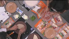 I VIP preparano le piadine per il pic-nic