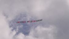 Uno striscione 'regale' per Roncaccia