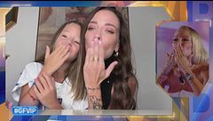 Giulia Provvedi e il saluto della sorella Silvia e della nipotina Nicole