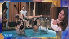Le prove della coreografia in piscina e la gelosia delle VIP