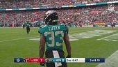 Touchdown dei Jacksonville Jaguars che vanno per l'aggancio